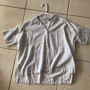 Madewell button down top.